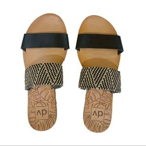 DV by Dolce Vita Black and Tan Sandals